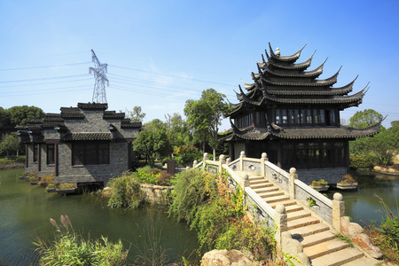 在中国园林古建筑