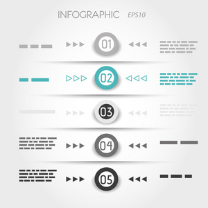 小箭头和环绿松石 infpgraphic