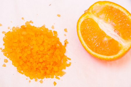 橙色和橙燃脂盐浴图片