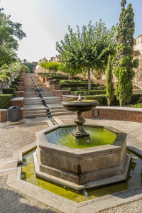 花园和喷泉的阿尔卡萨瓦拉
