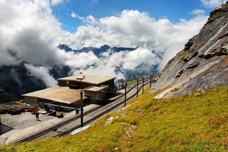 艾格峰 gletscher 火车站瑞士