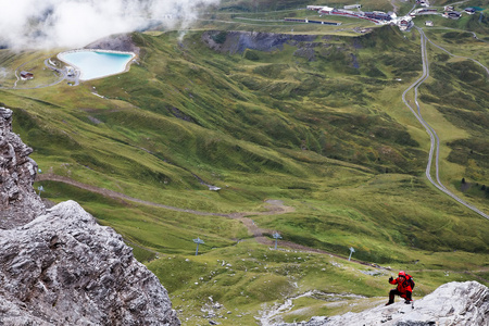 登山攀岩 eiger 峰