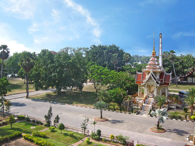 修道院复杂的扫管笏查龙。泰国