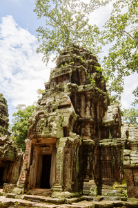 古代 ta 普仑或 rajavihara 寺吴哥，暹粒在收获凸轮