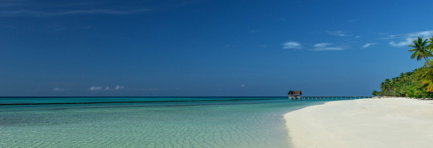 美丽的海滩全景