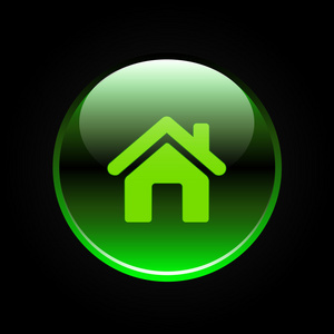 绿色光泽主页按钮照片