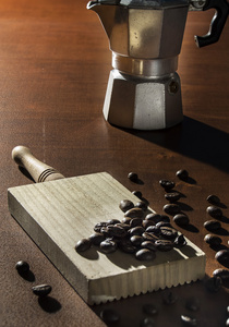 摩卡咖啡和咖啡咖啡豆