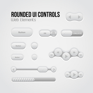 圆光 ui 控制网页元素 按钮，切换器上, 关闭播放器 音频 视频 播放 停止 下一步，暂停 体积 均衡器 