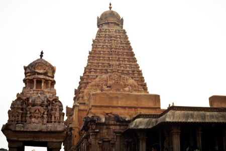 brihadeeswarar 寺坦贾武尔 泰米尔纳德邦 印度。世界文化遗产之一