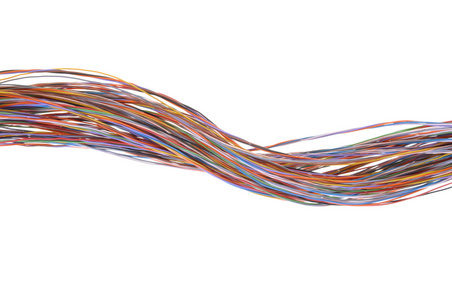 彩色的电缆