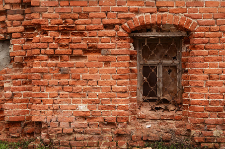 旧砖房子的窗户