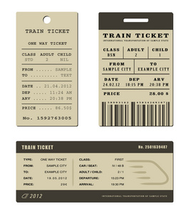 火车车票图片