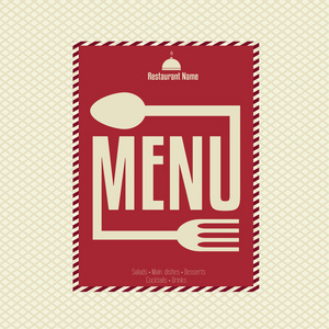餐厅菜单卡设计模板