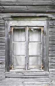 古代木窗口