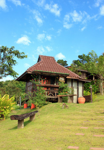 泰式风格木屋度假村在泰国 khaokho