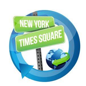 纽约时报广场路符号图