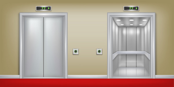 两个电梯图片