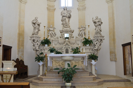 麦当娜黛拉帕尔马的教堂。palmariggi。普利亚大区。意大利