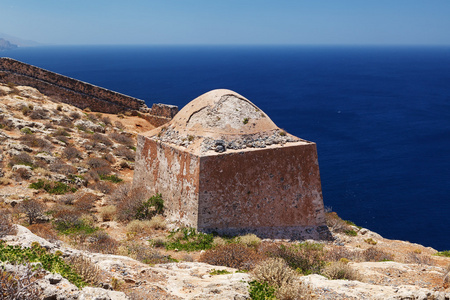 gramvousa 岛屿堡垒建设 克里特岛 希腊