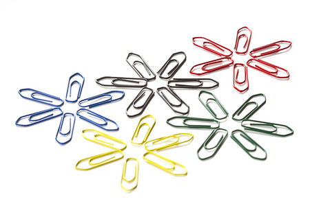 多色回形针背景图片-多色回形针背景素材-多色回形针背景插画-摄图新