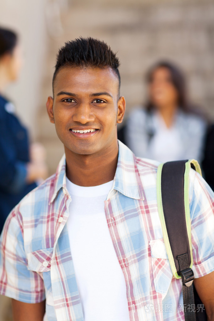 男性印度高中学生微笑照片-正版商用图片1ch5y2-摄图新视界