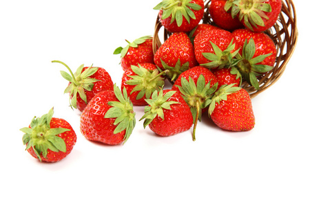 草莓果篮图片