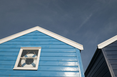蓝色海滩小屋