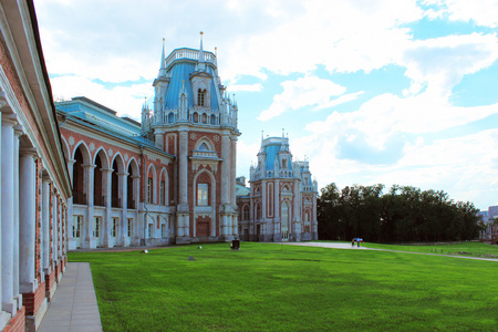 tsaritsyno 在宏伟的宫殿。莫斯科