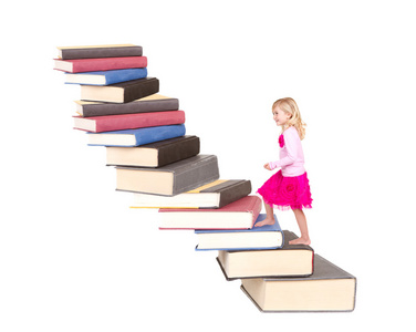 儿童攀爬楼梯的书籍
