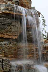 地质公园的瀑布图片