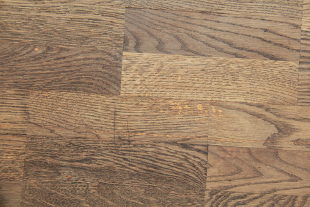 在自然的深色木材天然橡木复古实木地板老暗木地板的纹理
