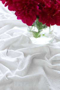 毛巾和玫瑰