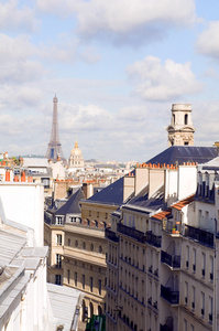 天台的巴黎法国欧洲住宅小区