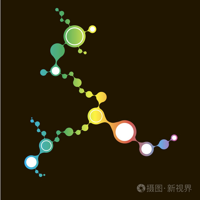 插画 dna 分子的结构背景.eps10 矢量图.eps