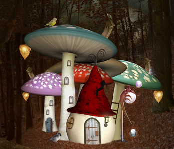 精灵陌生的房子照片