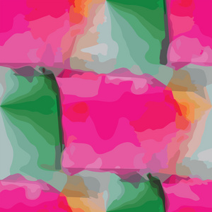 粉红色 绿色的抽象图案背景无缝图 ve