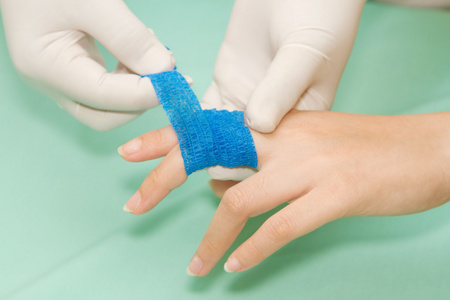 伤口敷料阑尾手术医学好友绷带对手指损伤