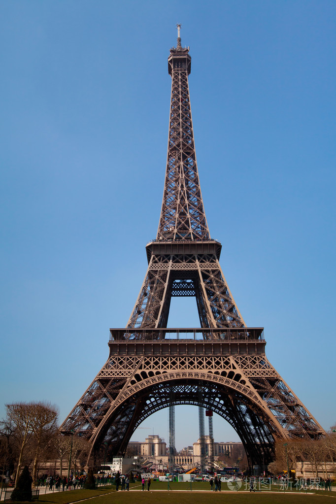 在法国的埃菲尔铁塔