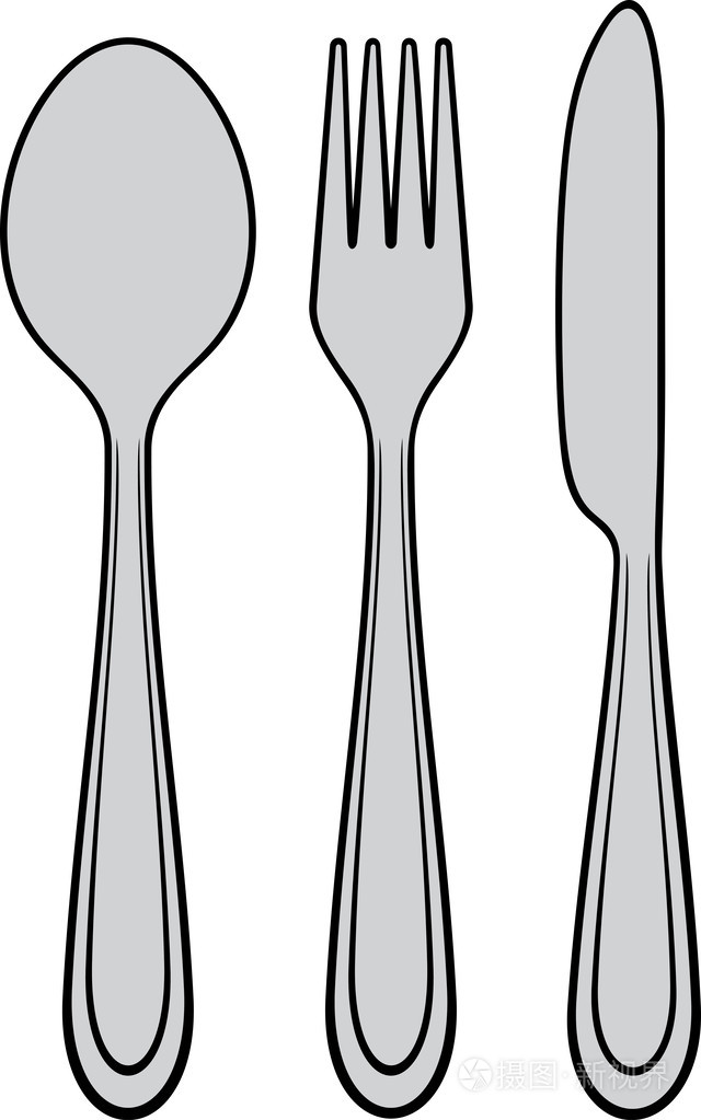 刀, 叉和匙插画-正版商用图片1cj82k-摄图新视界