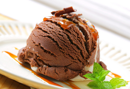 巧克力香草冰淇淋