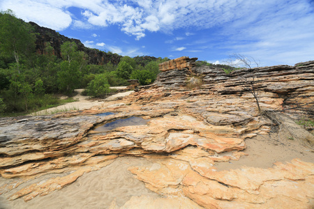 岩石形成的卡卡杜国家公园