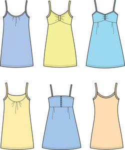 折叠领口连衣裙照片