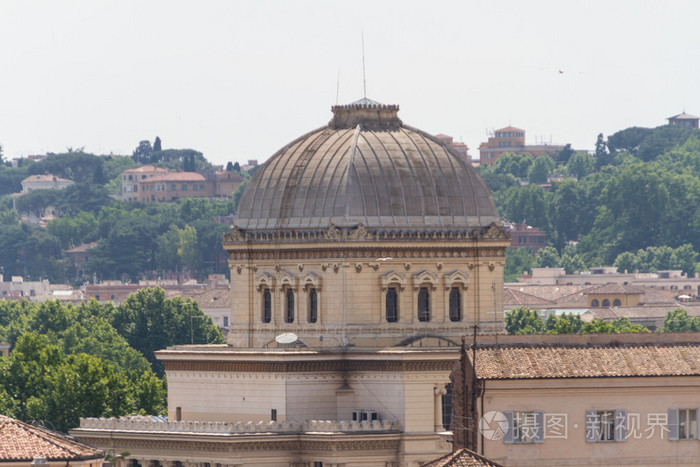 犹太教堂和在意大利罗马的犹太区