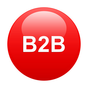 bouton 互联网 b2b 图标红色