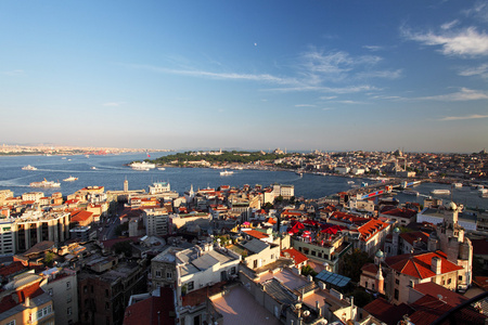 伊斯坦堡全景从塔塔