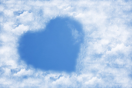 蓝蓝的天空云的心