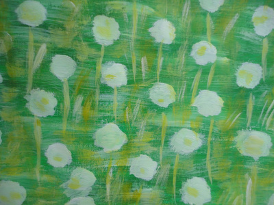 花卉蒲公英绘画抽象背景图片