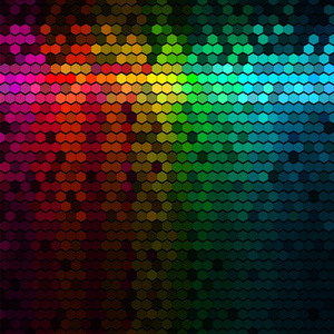 多色彩虹抽象灯迪斯科数字背景