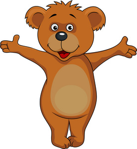 棕色的熊卡通照片