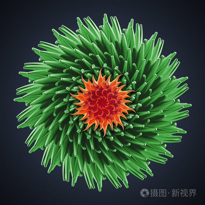 抽象 3d 花